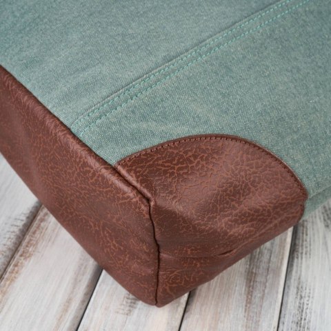 Torebka damska shopper duża na ramię z dodatkową kosmetyczką wegańska Paolo Peruzzi E-23-BU Torebka damska shopper duża na ramię z dodatkową kosmetyczką wegańska Paolo Peruzzi E-23-BU