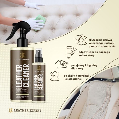 Leather Cleaner - środek do czyszczenia skóry 1000 ml Leather Expert LE-05-C1000
