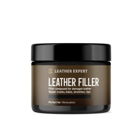 Leather Filler - szpachla do skóry w kolorze czarnym 50 ml Leather Expert LE-10-FB50 Leather Filler - szpachla do skóry w kolorze czarnym 50 ml Leather Expert LE-10-FB50
