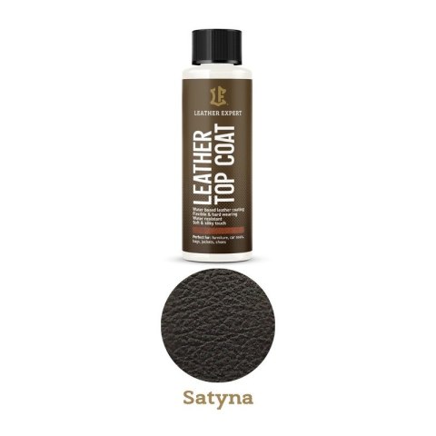 Top Coat Satin lakier bezbarwny do skóry 250ml satynowy LE-17-TCS250
