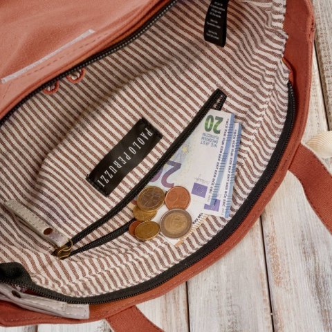 Torba damska na ramię shopper duża wegańska materiałowa pojemna pomarańczowa Paolo Peruzzi E-17-RU Torba damska na ramię shopper duża wegańska materiałowa pojemna pomarańczowa Paolo Peruzzi E-17-RU