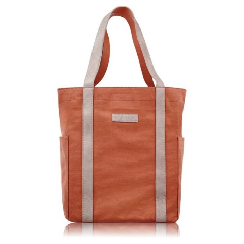 Torba damska na ramię shopper duża wegańska materiałowa pojemna pomarańczowa Paolo Peruzzi E-17-RU Torba damska na ramię shopper duża wegańska materiałowa pojemna pomarańczowa Paolo Peruzzi E-17-RU