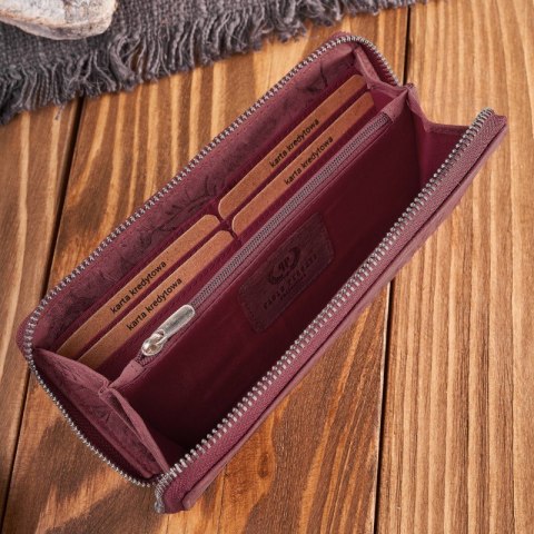 Portfel damski skórzany RFID w kwiaty vintage Paolo Peruzzi T-115-HCH