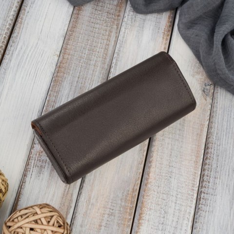 Etui na okulary piórnik pokrowiec skórzany Paolo Peruzzi T-83-BR Etui na okulary piórnik pokrowiec skórzany Paolo Peruzzi T-83-BR