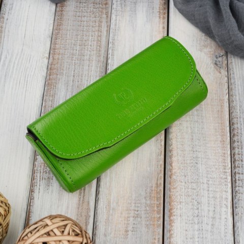 Etui na okulary piórnik pokrowiec skórzany Paolo Peruzzi T-83-GR Etui na okulary piórnik pokrowiec skórzany Paolo Peruzzi T-83-GR