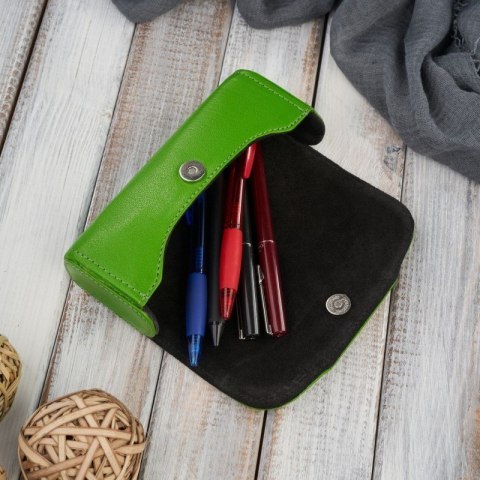 Etui na okulary piórnik pokrowiec skórzany Paolo Peruzzi T-83-GR Etui na okulary piórnik pokrowiec skórzany Paolo Peruzzi T-83-GR