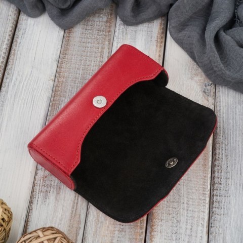 Etui na okulary piórnik pokrowiec skórzany Paolo Peruzzi T-83-RD Etui na okulary piórnik pokrowiec skórzany Paolo Peruzzi T-83-RD