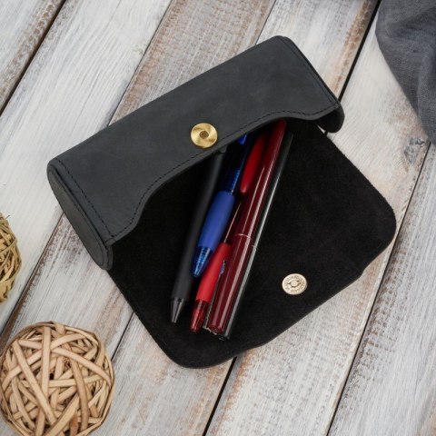 Etui na okulary piórnik pokrowiec skórzany vintage Paolo Peruzzi T-83-HBL Etui na okulary piórnik pokrowiec skórzany vintage Paolo Peruzzi T-83-HBL