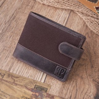 Zestaw upominkowy ZUP-21-BR plecak vintage T-19-BR oraz portfel skórzany T-03-BR