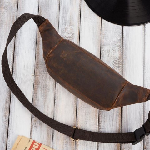 Saszetka nerka męska skórzana w stylu vintage Paolo Peruzzi T-89-HBR Saszetka nerka męska skórzana w stylu vintage Paolo Peruzzi T-89-HBR