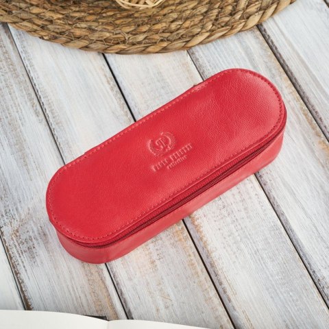 Skórzane etui na okulary piórnik czerwony Paolo Peruzzi T-82-RD Skórzane etui na okulary piórnik czerwony Paolo Peruzzi T-82-RD