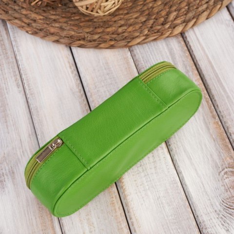 Skórzane etui na okulary piórnik zielony vintage Paolo Peruzzi T-82-GR Skórzane etui na okulary piórnik zielony vintage Paolo Peruzzi T-82-GR