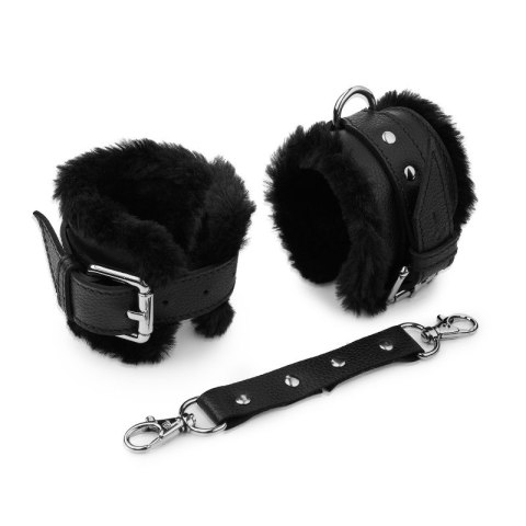 Skórzane kajdanki z futerkiem Handcuffs Sessuale 33S01U