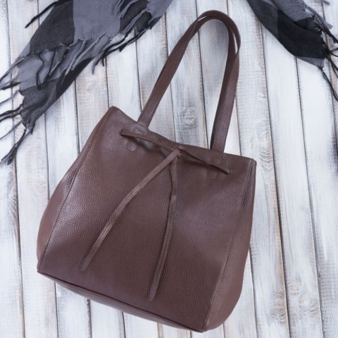 Torba shopper skórzana damska na ramię Paolo Peruzzi IN-64-BR Torba shopper skórzana damska na ramię Paolo Peruzzi IN-64-BR