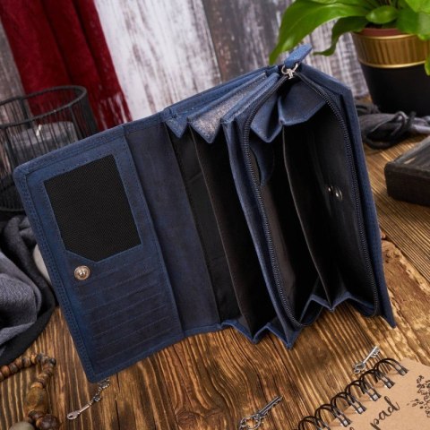 Zestaw prezentowy ZUP-37-DB portfel damski skórzany T-05 etui T-51 Zestaw prezentowy ZUP-37-DB portfel damski skórzany T-05 etui T-51