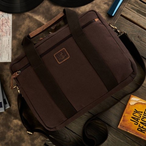 Torba na laptopa z uchwytem na walizkę Paolo Peruzzi T-31-BR Torba na laptopa z uchwytem na walizkę Paolo Peruzzi T-31-BR