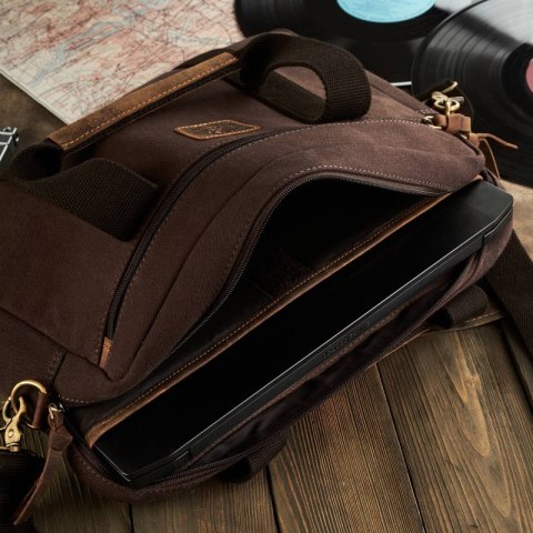 Torba na laptopa z uchwytem na walizkę Paolo Peruzzi T-31-BR Torba na laptopa z uchwytem na walizkę Paolo Peruzzi T-31-BR