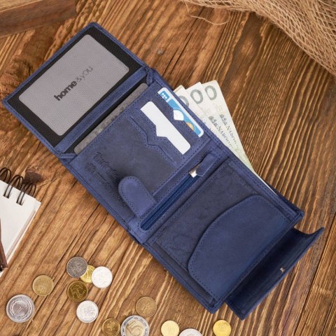 Elegancki skórzany portfel damski RFID Paolo Peruzzi T-12-DB Elegancki skórzany portfel damski RFID Paolo Peruzzi T-12-DB
