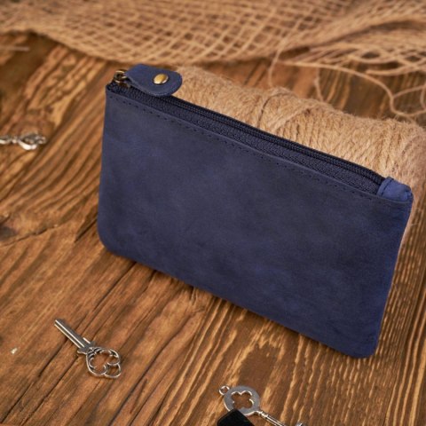 Granatowe skórzane etui na klucze vintage Paolo Peruzzi T-51-DB Granatowe skórzane etui na klucze vintage Paolo Peruzzi T-51-DB