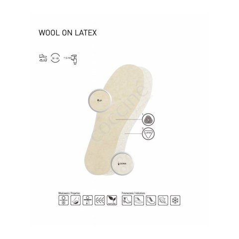 R.39 - Wkładki wełna na lateksie Coccine Wool on Latex R.39 - Wkładki wełna na lateksie Coccine Wool on Latex