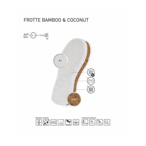 R.41-42 - Wkładki do butów Coccine Frotte Bamboo & Coconut R.41-42 - Wkładki do butów Coccine Frotte Bamboo & Coconut