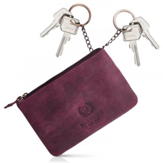 Solidne skórzane etui na klucze vintage Paolo Peruzzi T-51-CHR