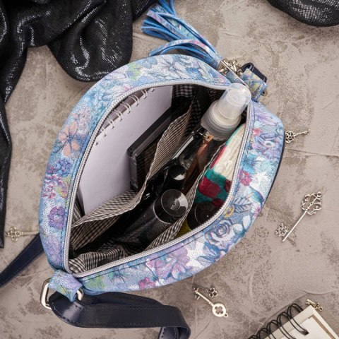 Modna okrągła torebka damska na ramię Paolo Peruzzi Z-11-E