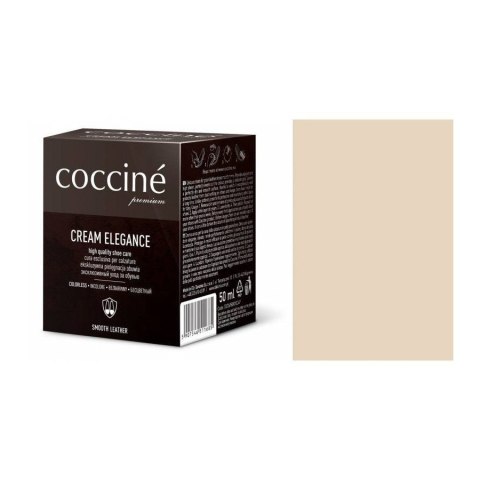 Pasta do butów krem do skóry gładkiej Cream Elegance beżowy 50 ml Pasta do butów krem do skóry gładkiej Cream Elegance beżowy 50 ml