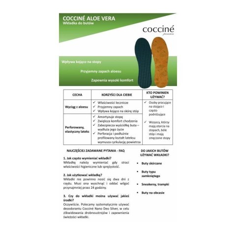R.43 - Wkładki lateksowe z aloesem Coccine Aloe Vera R.43 - Wkładki lateksowe z aloesem Coccine Aloe Vera