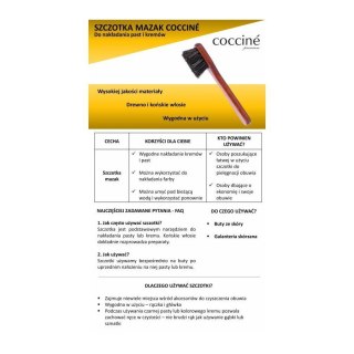 Coccine szczotka mazak do nakładania kremów i czyszczenia skóry 10309