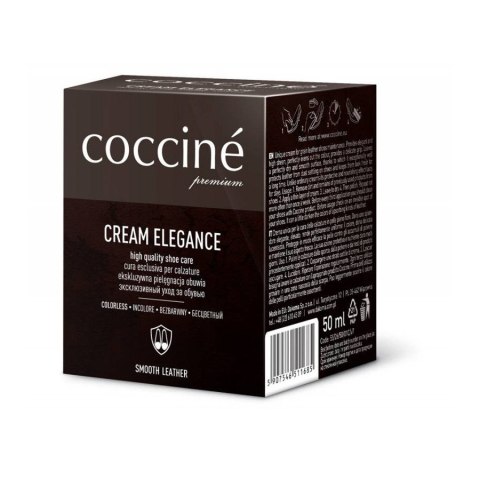 Pasta do butów krem skóry gładkiej Cream Elegance bezbarwna 50 ml Pasta do butów krem skóry gładkiej Cream Elegance bezbarwna 50 ml