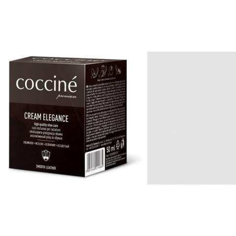 Pasta do butów krem skóry gładkiej Cream Elegance bezbarwna 50 ml Pasta do butów krem skóry gładkiej Cream Elegance bezbarwna 50 ml