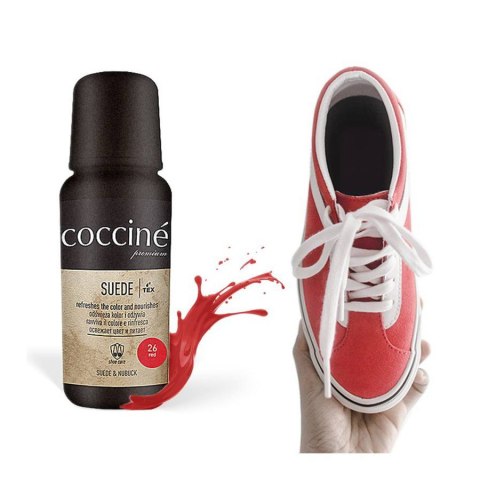 Pasta w płynie do zamszu i nubuku renowator czerwona Coccine Suede 75 ml Pasta w płynie do zamszu i nubuku renowator czerwona Coccine Suede 75 ml