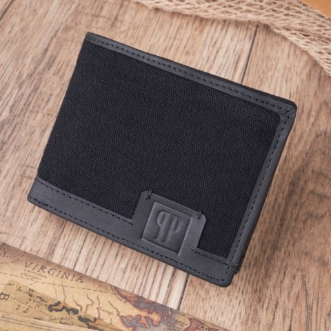 Portfel męski skórzany z ochroną RFID Paolo Peruzzi T-02-BL Portfel męski skórzany z ochroną RFID Paolo Peruzzi T-02-BL