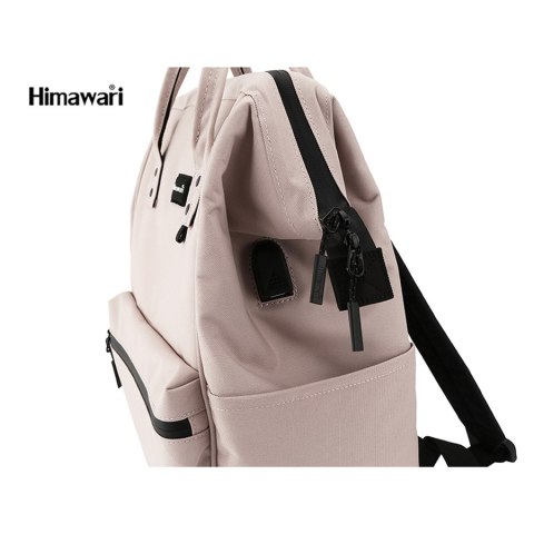 Pojemny plecak damski z kieszeniami i portem USB - Himawari Pojemny plecak damski z kieszeniami i portem USB - Himawari
