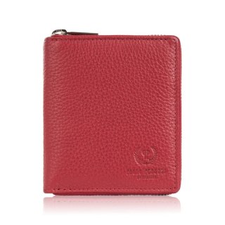 Portfel damski skórzany głęboka czerwień RFID Paolo Peruzzi T-139-RD