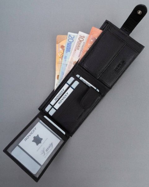 Mały, skórzany portfel męski z systemem RFID - 4U Cavaldi Mały, skórzany portfel męski z systemem RFID - 4U Cavaldi