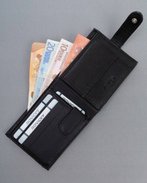 Mały, skórzany portfel męski z systemem RFID - 4U Cavaldi Mały, skórzany portfel męski z systemem RFID - 4U Cavaldi