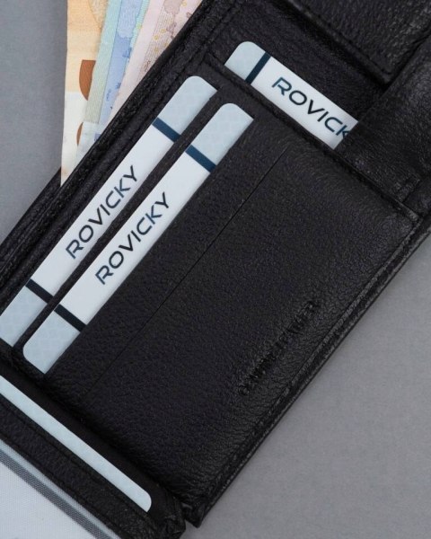 Mały, skórzany portfel męski z systemem RFID - 4U Cavaldi Mały, skórzany portfel męski z systemem RFID - 4U Cavaldi