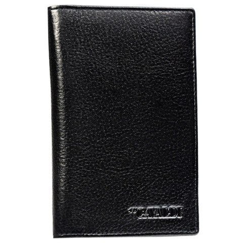 Czarne etui na karty i paszport bez zapięcia zewnętrznego wykonane ze skóry naturalnej - 4U Cavaldi Czarne etui na karty i paszport bez zapięcia zewnętrznego wykonane ze skóry naturalnej - 4U Cavaldi