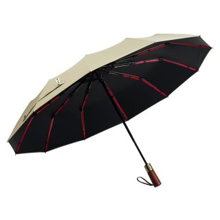Biały, przeciwdeszczowy i przeciwsłoneczny parasol rozkładany automatycznie - Peterson