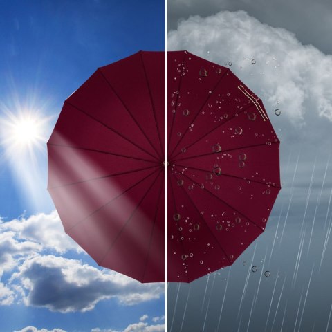 Czerwony, elegancki parasol rządowy - Peterson Czerwony, elegancki parasol rządowy - Peterson