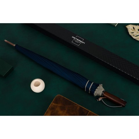 Granatowy, rządowy parasol z dużą czaszą - Peterson Granatowy, rządowy parasol z dużą czaszą - Peterson