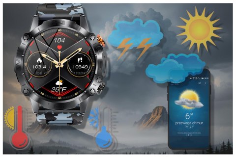 SMARTWATCH MĘSKI GRAVITY GT20-5 - AMOLED, DODATKOWY PASEK (sg024e) SMARTWATCH MĘSKI GRAVITY GT20-5 - AMOLED, DODATKOWY PASEK (sg024e)