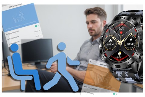 SMARTWATCH MĘSKI GRAVITY GT20-5 - AMOLED, DODATKOWY PASEK (sg024e) SMARTWATCH MĘSKI GRAVITY GT20-5 - AMOLED, DODATKOWY PASEK (sg024e)