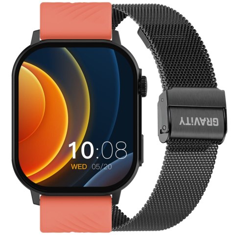 SMARTWATCH UNISEX GRAVITY GT15-3 - ROZMOWY BLUETOOTH, DODATKOWY PASEK (sg029c) SMARTWATCH UNISEX GRAVITY GT15-3 - ROZMOWY BLUETOOTH, DODATKOWY PASEK (sg029c)