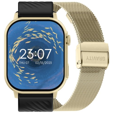 SMARTWATCH UNISEX GRAVITY GT15-6 - ROZMOWY BLUETOOTH, DODATKOWY PASEK (sg029f) SMARTWATCH UNISEX GRAVITY GT15-6 - ROZMOWY BLUETOOTH, DODATKOWY PASEK (sg029f)