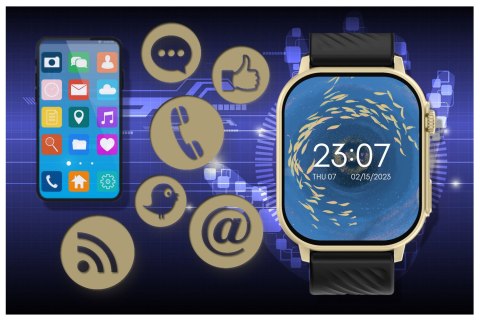 SMARTWATCH UNISEX GRAVITY GT15-6 - ROZMOWY BLUETOOTH, DODATKOWY PASEK (sg029f) SMARTWATCH UNISEX GRAVITY GT15-6 - ROZMOWY BLUETOOTH, DODATKOWY PASEK (sg029f)
