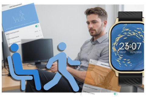 SMARTWATCH UNISEX GRAVITY GT15-6 - ROZMOWY BLUETOOTH, DODATKOWY PASEK (sg029f) SMARTWATCH UNISEX GRAVITY GT15-6 - ROZMOWY BLUETOOTH, DODATKOWY PASEK (sg029f)
