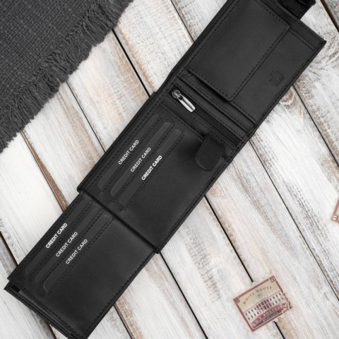 Portfel męski skórzany brązowy z ochroną RFID Paolo Peruzzi AL-16-BR Portfel męski skórzany brązowy z ochroną RFID Paolo Peruzzi AL-16-BR